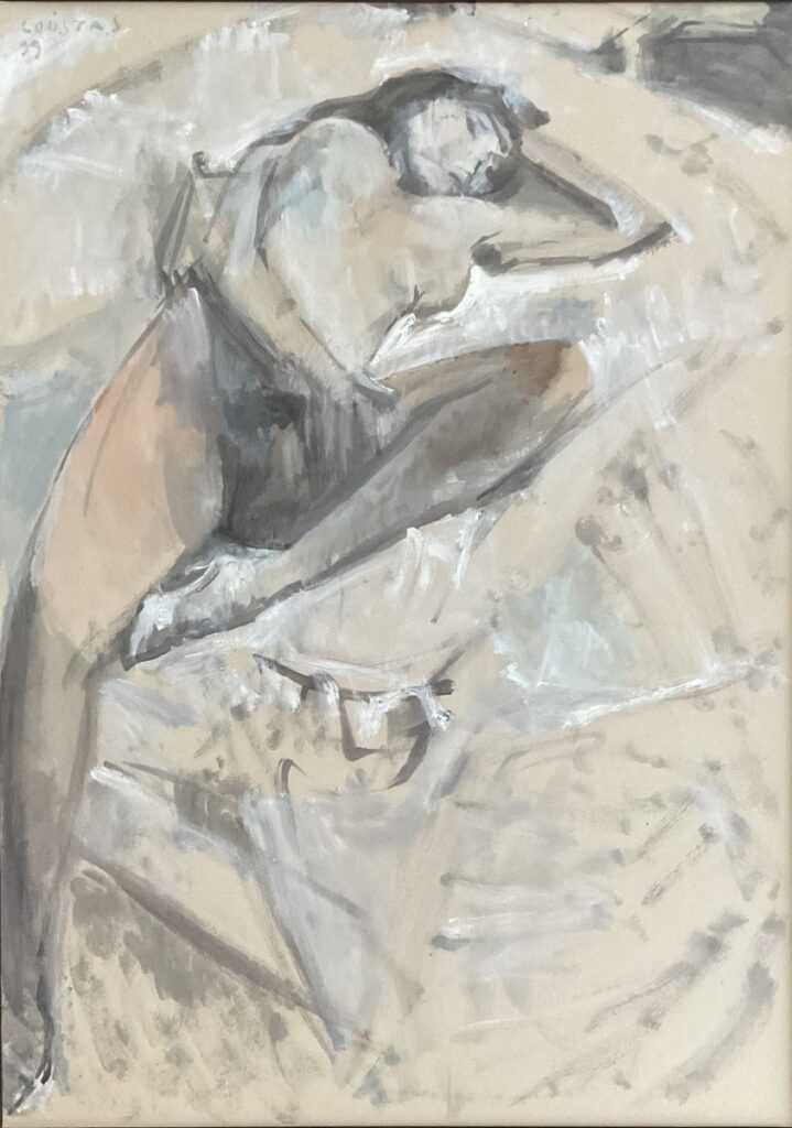 Variations 2000, An erotic nude oil painting by Greek painter Kostas Loustas